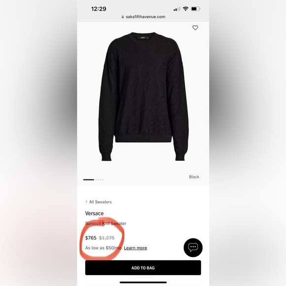 🆕💯AUTHENTIC VERSACE SWEATSHIRT - Picture 7 of 9